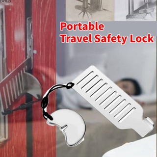 [พร้อมส่ง] [พร้อมส่ง] Portable Door Lock Fortravel Lock Stainless Steel Punch-free Security Privacy Door Lock Solid Heavy Duty Lock For Travel Hotel Home Anti-theft