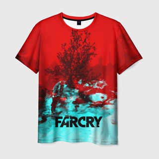 เสื้อยืด พิมพ์ลาย FARCRY 3 มิติ สําหรับผู้ชาย