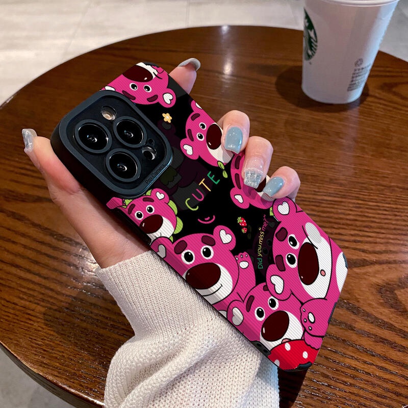 เคสโทรศัพท์มือถือนิ่ม กันแตก ลายหมีน่ารัก สําหรับ IPhone11 12 Pro Max X XR XS Max SE Apple 7 Plus 8 Plus IPhone 13 Pro Max IPhone 14 Pro Max