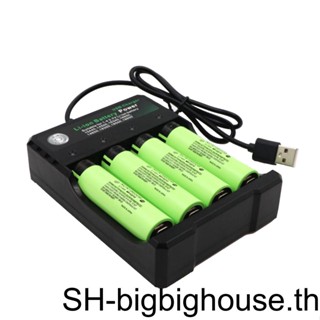 【Biho】อะแดปเตอร์ชาร์จแบตเตอรี่ลิเธียมไอออน 4 ช่อง ชาร์จแบต สีดํา กันการสึกหรอ