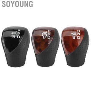 Soyoung Gear Shifter Head Auto Shift Lever Knob Artificial Leather Fit for Honda Shuttle/Freed