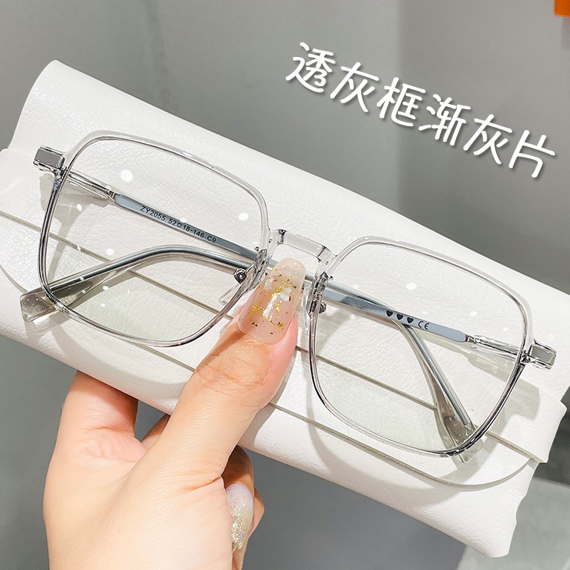 ⭐ใหม่!⭐แว่นตาสายตาสั้น 1.56 HD (-50, -75, -600) สีชมพู เลนส์สายตาสั้น แว่นกันแดด UV400 แฟชั่น แว่นตาแต่งหน้า กรอบใหญ่ กรอบแว่นตาเวอร์ชั่นเกาหลี แว่นตาป้องกันรังสีอัลตราไวโอเลต