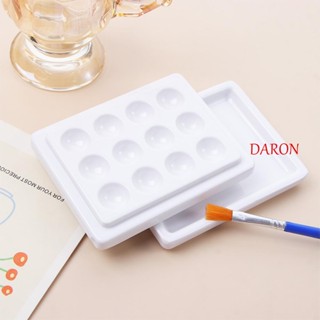 DARON จานสีเซรามิคเปล่า 12 ช่อง สําหรับใส่สีทาเล็บเจล UV