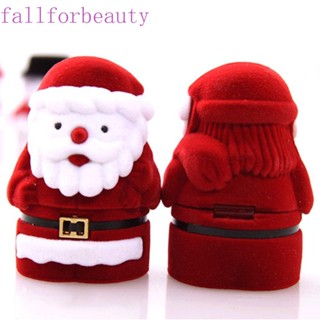 FALLFORBEAUTY กล่องเก็บเครื่องประดับ ต่างหู แหวน ซานต้า คลาสสิก 1 ชิ้น