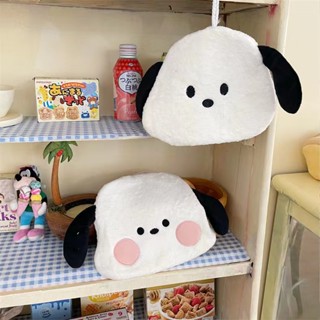 SANRIO ผ้าขนหนู ผ้ากํามะหยี่ ลายการ์ตูนซานริโอ้ Pochacco น่ารัก สําหรับแขวนตกแต่ง