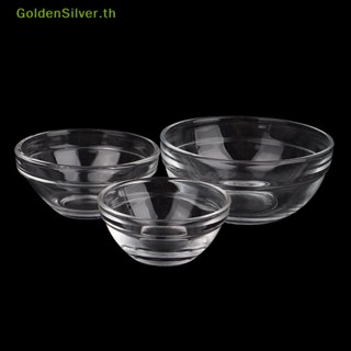 Goldensilver ชามผสมน้ํามัน และมาสก์หน้า สีเงิน สําหรับเดินทาง DIY