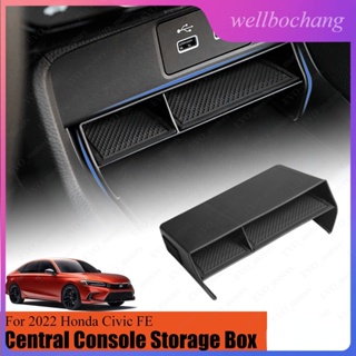 กล่องเก็บคอนโซลกลาง แบบสองชั้น สําหรับ Honda Civic FE 11th Civic Centre Console Orangizer 2022