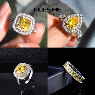 Eleshe Jewelry แหวนเงิน 925 M096 หรูหรา เครื่องประดับ สําหรับผู้หญิง