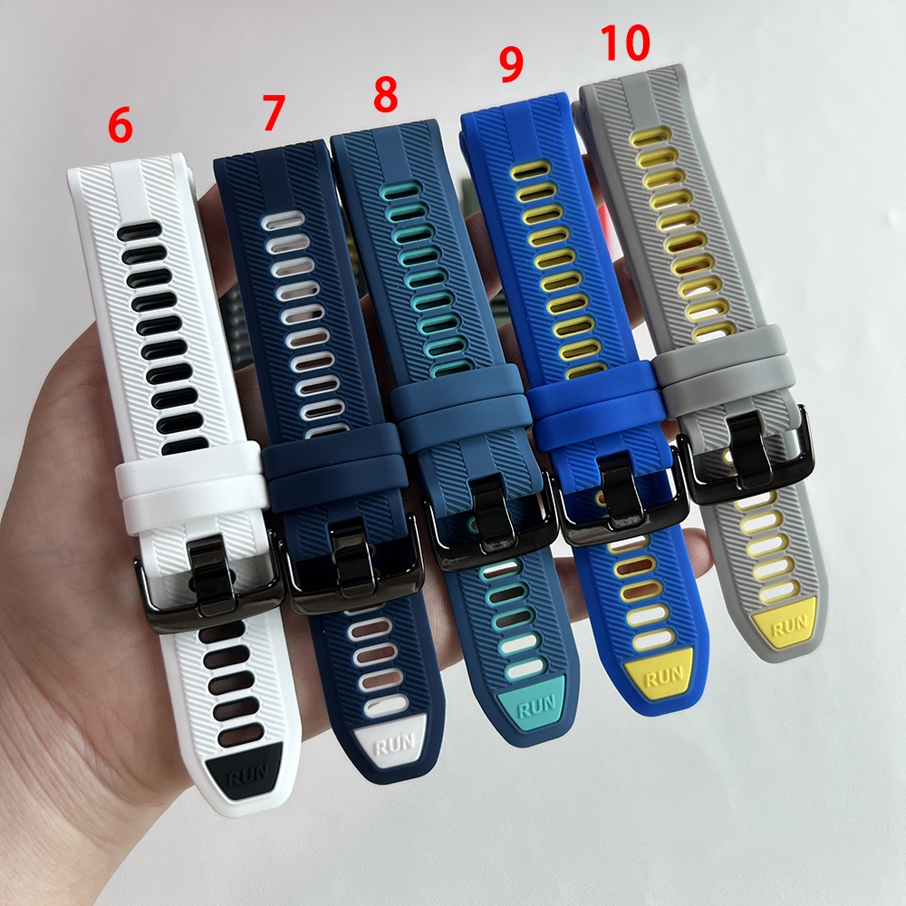 สายนาฬิกาข้อมือซิลิโคน กันน้ํา สําหรับ Garmin Forerunner 965 955 945 935 745