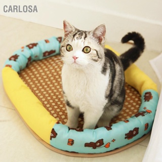 CARLOSA Cat Summer Sleeping Mat Breathable Waterproof ป้องกัน Slip Pet Cooling Bed สำหรับแมวสุนัขขนาดกลางขนาดเล็ก