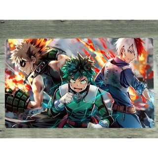 Yugioh แผ่นรองเมาส์ ลาย My Hero Academia Midoriya Izuku TCG CCG สําหรับเล่นเกม