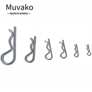 MUVAKO ชุดอุปกรณ์คลิปเหล็กคาร์บอน M3 X 65 มม. ชุบสังกะสี สําหรับระบบล็อค 24 ชิ้น