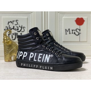 Philipp PLEIN รองเท้าผ้าใบลําลอง แฟชั่นใหม่ สําหรับผู้ชาย คุณภาพสูง