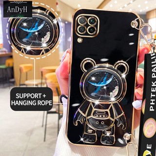 Andyh เคสโทรศัพท์มือถือ ลายนักบินอวกาศ 3D พร้อมสายคล้อง สําหรับ Huawei Nova 6SE Nova 7i Nova 7SE P40 Lite 5G