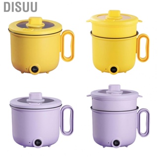 Disuu Electric Cooking Pot   Scald Ergonomic Handle 1.5L Multifunction Cooker for Home