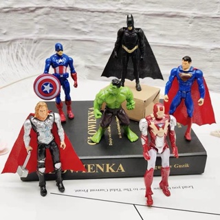 ฟิกเกอร์ Marvel Heroes Avengers The Incredibles Iron Man Mystery Box Hulk Batman ของเล่นสําหรับเด็ก