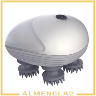 [Almencla2] เครื่องนวดหนังศีรษะไฟฟ้า แบบชาร์จ USB ของขวัญผ่อนคลาย