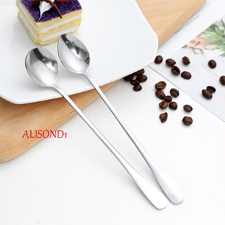 ALISOND1 ช้อนกาแฟ ด้ามจับยาว สําหรับปิกนิก บนโต๊ะอาหาร