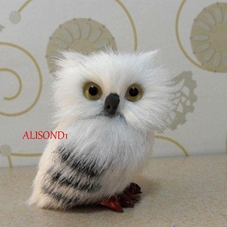 ALISOND1 นกฮูกประดิษฐ์ ขนาดเล็ก สีขาว สําหรับตกแต่งบ้าน พร็อพถ่ายรูป