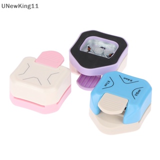 Unewking 3 in 1 เครื่องเจาะมุมกระดาษ ทรงกลม 4 มม. 7 มม. 10 มม. สําหรับกระดาษ