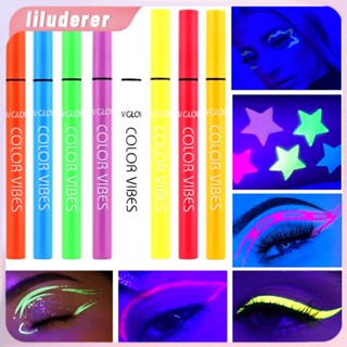 Color Vibes Fluorescent Eyeliner ปากกาเพ้นท์ร่างกาย Party Face Color Matte Color Waterproof HO