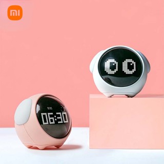 Xiaomi Mijia นาฬิกาปลุกดิจิทัล มีไฟ Led ควบคุมด้วยเสียง อเนกประสงค์ น่ารัก สําหรับข้างเตียงนอน