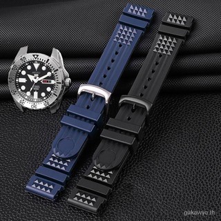 สายนาฬิกาข้อมือ สายยาง ขนาด 20 มม. 22 มม. สําหรับ Seiko Water Ghost