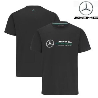 เสื้อกีฬาแขนสั้น ลายทีมแข่งขัน F1 Mercedes AMG Petronas F1 เหมาะกับฤดูร้อน สําหรับผู้ชาย และผู้หญิง 2023