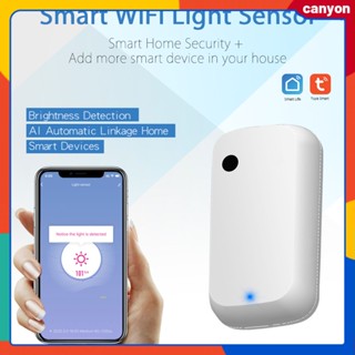 Tuya Smart Wifi Light Switch แม่นยำ Light Sense Linkage Control ตรวจจับความสว่าง Ai Automatic Linkage Home Smart Devices canyon