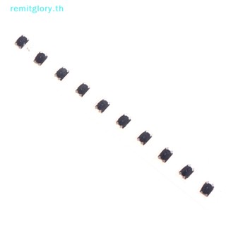 Remitglory สวิตช์ไมโคร 4 ขา 10 ชิ้น สําหรับสวิตช์กุญแจรีโมต ปุ่มไมโคร