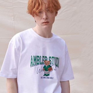 เมย์1  [Ambler] - เสื้อยืด UNISEX Over fi 2023 S/S Collecion (BASKEBALL BEAR - AS1003)