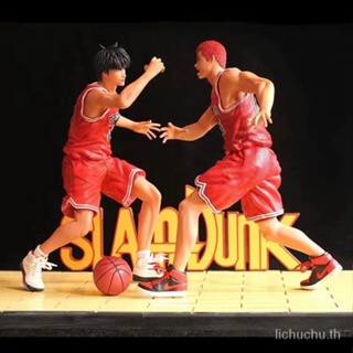 โมเดลฟิกเกอร์ Slam Dunk Sakuragi Road Rukawa Kaede High Fighting Showdown Power Scene บรรจุกล่อง EUX6