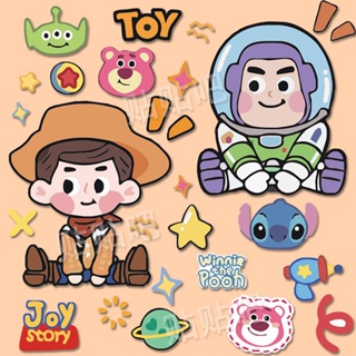 สติกเกอร์ ลายการ์ตูน Toy Story น่ารัก กันน้ํา สําหรับติดตกแต่งกระเป๋าเดินทาง แล็ปท็อป ipad