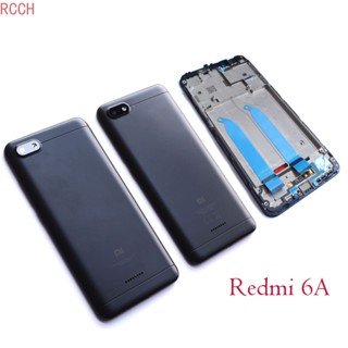 ฝาครอบแบตเตอรี่ ด้านหลัง และแผงเลนส์ด้านหน้า แบบเปลี่ยน สําหรับ Xiaomi Redmi 6A Redmi6A