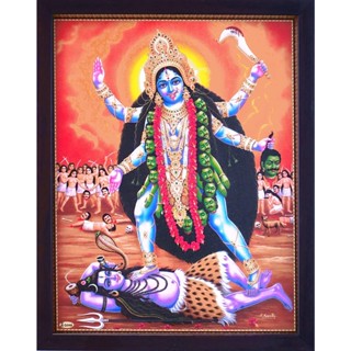 โปสเตอร์ภาพวาดศาสนา Hindu Goddess Maa Kali สําหรับตกแต่งบ้าน