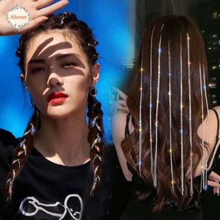 AHOUR กิ๊บติดผมสังเคราะห์ ประดับพู่ แต่งโซ่ DIY สําหรับเด็ก
