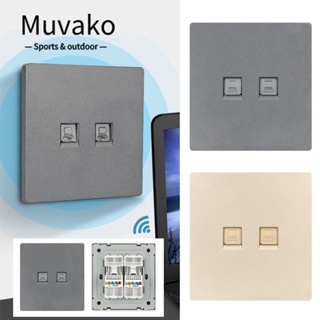 MUVAKO โมดูลซ็อกเก็ตเครือข่ายคอมพิวเตอร์ติดผนัง RJ45 CAT5E