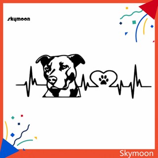 Skym* สติกเกอร์ ลาย Pitbull Love สําหรับตกแต่งรถยนต์