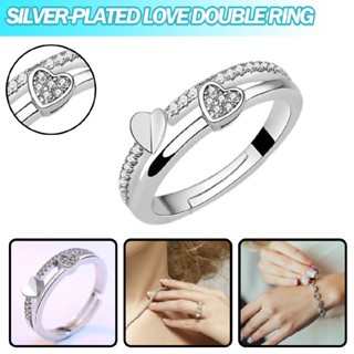 New Adjustable 925 Sterling Silver Ring Thumb Ring Knuckle Wishbone Heart Ring