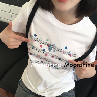 Moon  เสื้อครอป เสื้อแฟชั่นผู้หญิง y2k สีพื้น สําหรับผู้หญิง ใส่ไปคลับ ปาร์ตี้ 2023 NEW Jl1002 Chic ทันสมัย ทันสมัย ทันสมัย A29J1P3 36Z230909