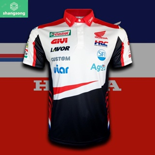 เสื้อโปโล Moto GP ทีม LCR CASTROL HONDA ทีม แอลซีอาร์ คาสตรอล ฮอนด้า #MG0117 ไซส์ XS-3XL shangsong