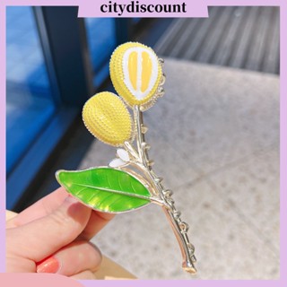 &lt;citydiscount&gt;  กิ๊บติดผม รูปทุเรียน กันลื่น ที่แข็งแกร่ง สําหรับผู้หญิง