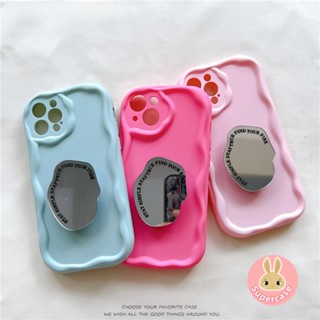 เคสโทรศัพท์มือถือ พร้อมกระจกขาตั้ง สีแคนดี้ สําหรับ Samsung Galaxy S23 Ultra S23 Plus S23+ S22+ S22 Ultra S22 S21 Plus S21 Ultra S21+ J7 Prime