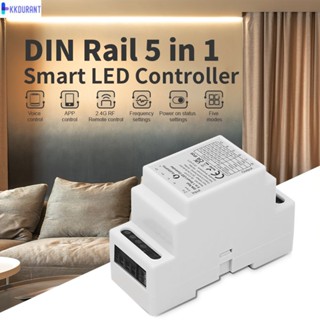 ในสต็อก Gledopto Zigbee 3.0 Din Rail 5 In 1 Smart Led Controller รองรับการควบคุมสองทาง ความสว่างของสีที่ปรับได้ การควบคุมด้วยเสียงแบบแฮนด์ฟรีทำงานร่วมกับ Alexa KDURANT