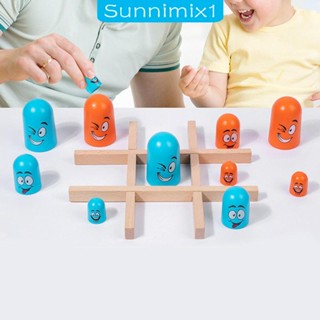 [Sunnimix1] เกมกระดานกลยุทธ์ปริศนา TAC Toe Game Stacking Cup Game to Decoration Party Favors ของเล่นเสริมการเรียนรู้ สําหรับเด็ก ครอบครัว