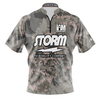 Storm DS เสื้อโปโล แขนสั้น พิมพ์ลายโบว์ลิ่ง 2052-ST 3D