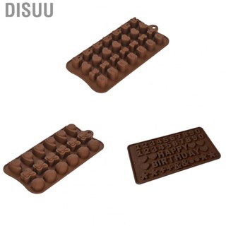 Disuu Chocolate Candy Mold Cute Silicone Baking Reusable for Ice Cube Jelly Pudding