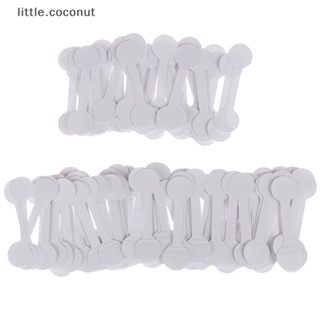 [little.coconut] สติกเกอร์ป้ายแท็กราคาเปล่า ทรงกลม สําหรับติดตกแต่งสร้อยคอ แหวน เครื่องประดับ 50 100 ชิ้น