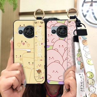 sunflower Anti-dust Phone Case For Sharp Aquos R8/SH-52D Waterproof Kickstand Dirt-resistant Anti-knock Lanyard Phone Holder