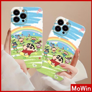 Mowin - เข้ากันได้สำหรับ เคสไอโฟน เคสไอโฟน11 เคส iphone 11 iPhone 14 Pro Max iPhone Case Jelly Case ฟิล์มนุ่ม TPU กันกระแทกเคสกล้องป้องกันภาพวาดสีน้ำมันครอบครัวการ์ตูนเข้ากันได้กับ iPhone 13 Pro max 12 11 xr xs max 7 8Plus